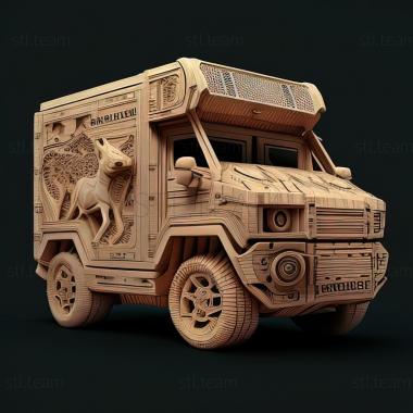 3D модель Kawasaki MULE PRO FX (STL)